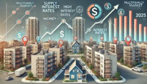 Multifamily market analysis showing the effects of historic supply and interest rates on apartment conditions in 2025.