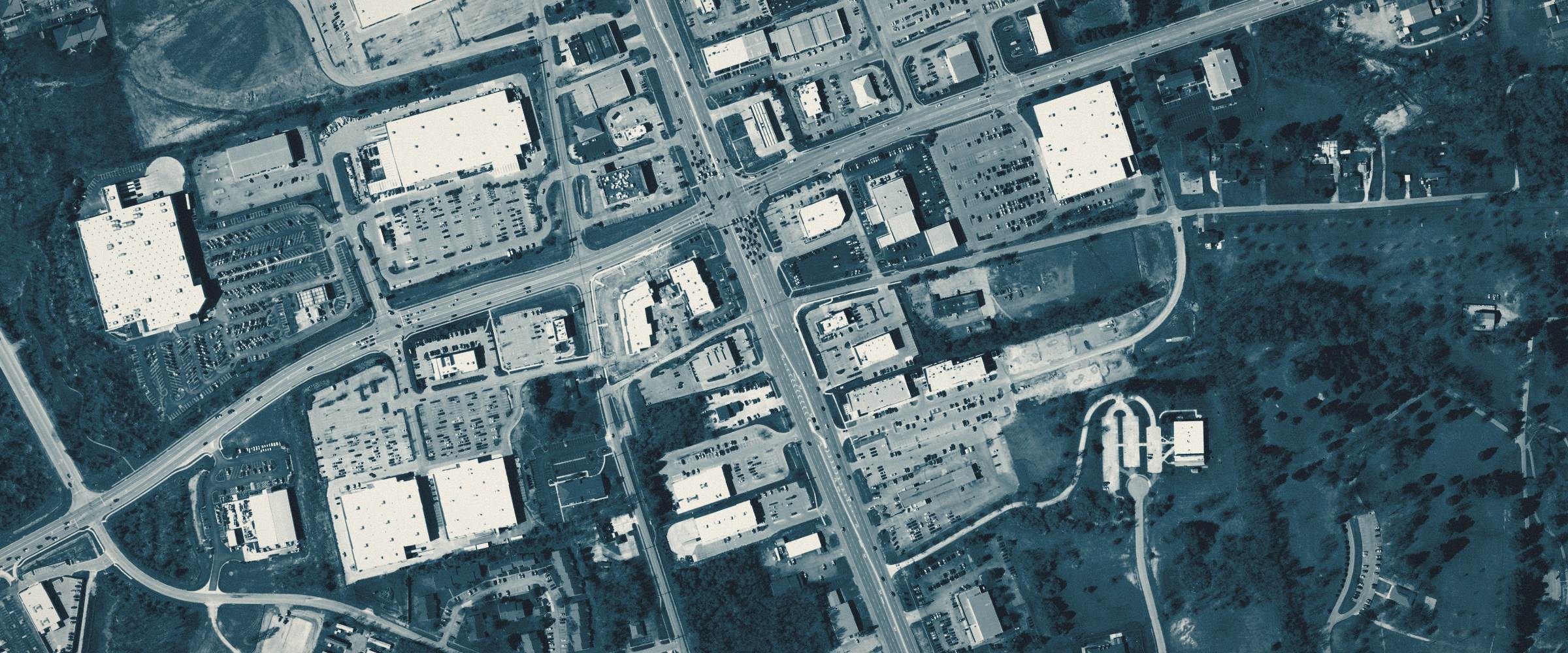 Aerial of the North Dixie Avenue and Ring Road retail node in Elizabethtown, Kentucky